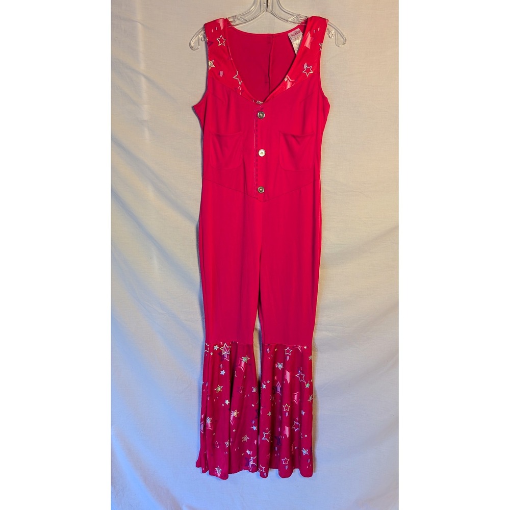 NWT Adult Barbie The Movie Pink Western Costume Jumpsuit / Bandana Halloween M